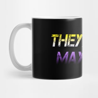 They/Them May/Hem Non-Binary Pride Design Mug